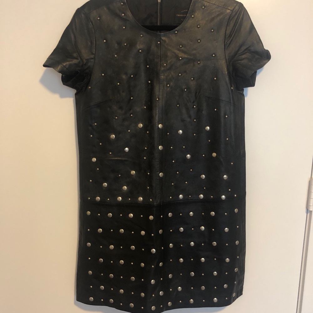 French Connection Genuine Leather mini dress